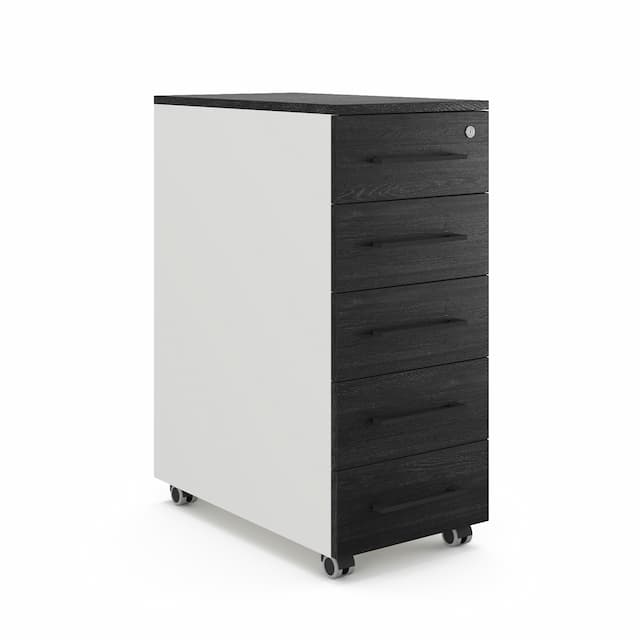 Тумба мобильная Kobor TМ5-40/60 white/wood