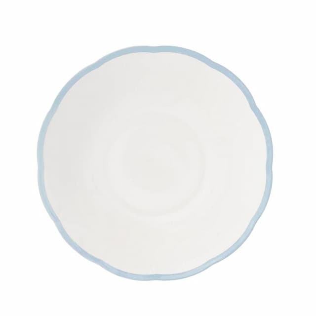 Салатник с цветным кантом (голубой) 23,7 см Bitossi Petalo PET00317 Bordo azzurro