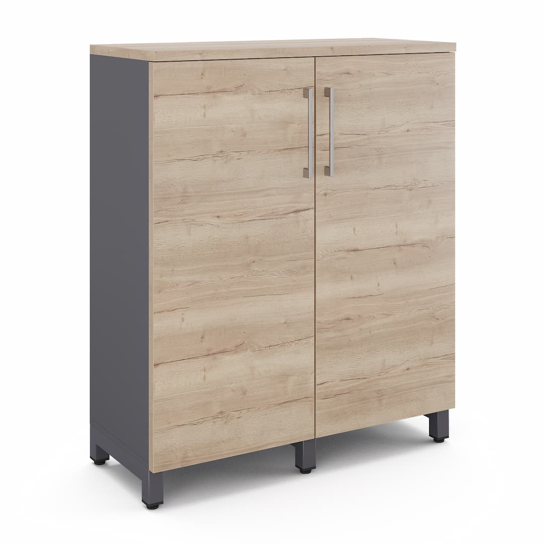 Шкаф распашной Kobor HR/3-90/40/M graphite/natural