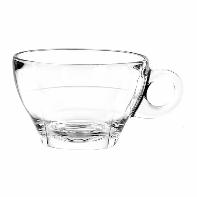 Чашка Latte 260мл h66мм d100/126мм "Caffe", стекло 1P02443